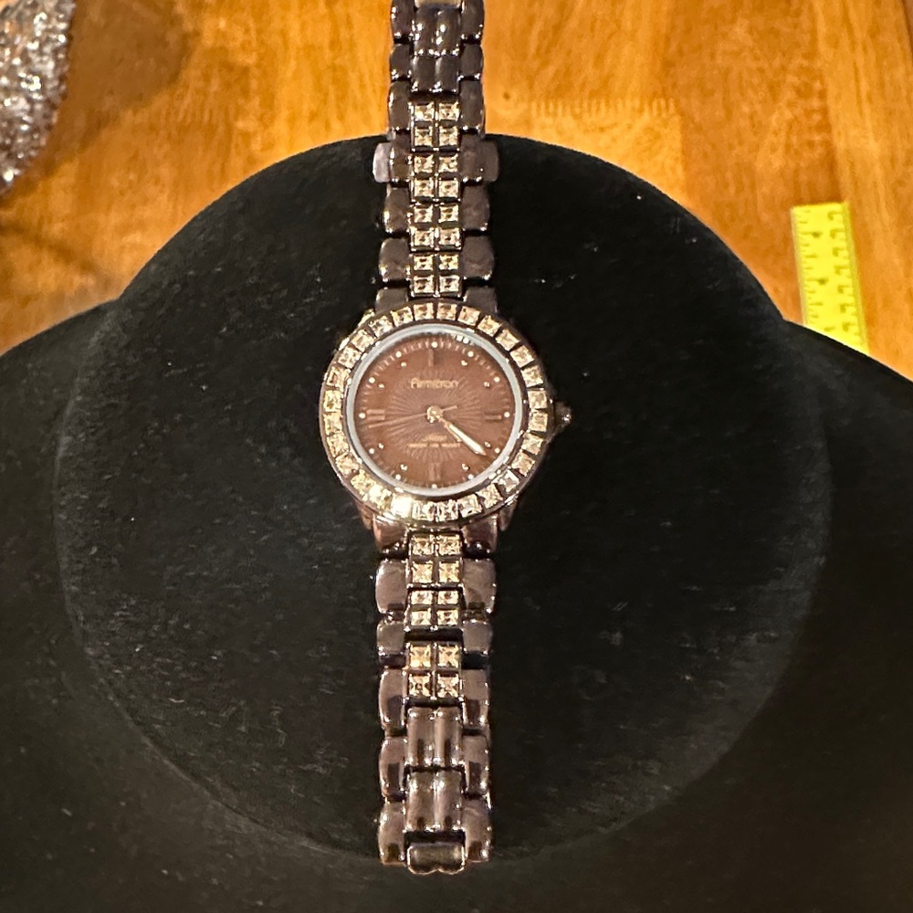 Armitron NOW Brown Metallic and Rose Swarovski Crystal Women's Watch.